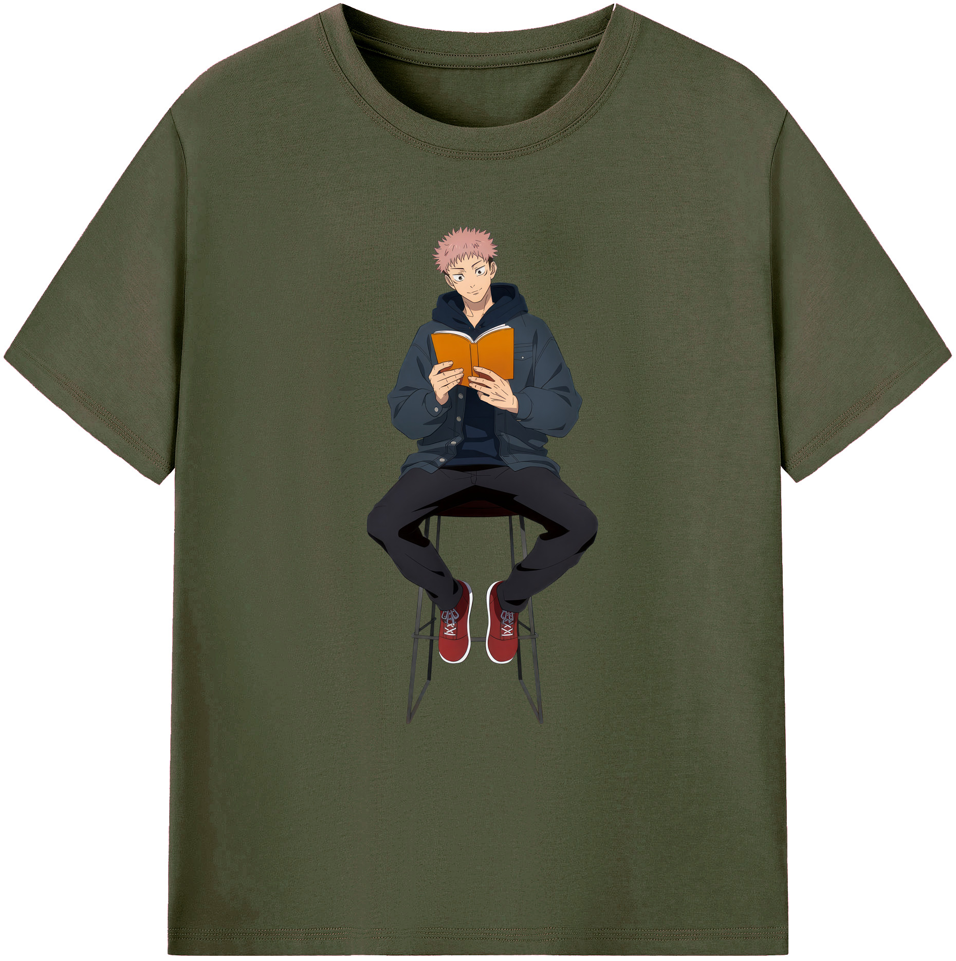 （画像用） 呪術廻戦 Jujutsu Kaisen 綿100％ メンズ半袖Tシャツ｜肌触りやわらか＆通気性